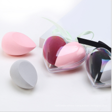 Heart Shape Two pcs Packing Latex-free Organic Combination Brush Set Sponge Puff 2020 Natural Makeup Sponges